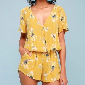 O’Neill Charlene Floral Print Surplice Romper